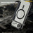 AMORUS For iPhone Air Case Compatible with MagSafe RFID Blocking Card Holder Leather Phone Cover - Black - 5