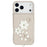 For iPhone 18 Pro Max / 17 Pro Max Case Card Slots Leather Coated TPU Flower Phone Cover with 2 Straps - Beige - 5