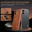 AZNS For iPhone 17 Case Electroplating Crocodile Texture PU + TPU Phone Cover - Black - 3