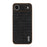 AZNS For iPhone Air Case Electroplating Crocodile Texture PU + TPU Phone Cover - Black - 2