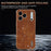 AZNS For iPhone 18 Pro Max / 17 Pro Max Case Electroplating Crocodile Texture PU + TPU Phone Cover - Brown - 5