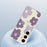 For Samsung Galaxy S25 FE Case Purple Flower Pattern Printing Straight Edge TPU Phone Back Cover - Beige - 5