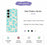 For Samsung Galaxy S25 FE Case Tortoise Pattern Printing Straight Edge TPU Phone Back Cover - Beige - 2