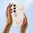 For Samsung Galaxy S25 FE Case Butterfly Pattern Printing Straight Edge TPU Phone Back Cover - Beige - 6
