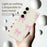 For Samsung Galaxy S25 FE Case Pink Bows Pattern Printing Straight Edge TPU Phone Back Cover - Beige - 4