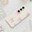 For Samsung Galaxy S25 FE Case Pink Bows Pattern Printing Straight Edge TPU Phone Back Cover - Beige - 7