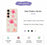 For Samsung Galaxy S25 FE Case Peach Blossoms Shells Pattern Printing Straight Edge TPU Phone Back Cover - Beige - 2