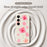 For Samsung Galaxy S25 FE Case Peach Blossoms Shells Pattern Printing Straight Edge TPU Phone Back Cover - Beige - 3