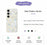 For Samsung Galaxy S25 FE Case White Feathers Pattern Printing Straight Edge TPU Phone Back Cover - Beige - 2