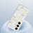 For Samsung Galaxy S25 FE Case White Feathers Pattern Printing Straight Edge TPU Phone Back Cover - Beige - 5