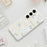 For Samsung Galaxy S25 FE Case White Feathers Pattern Printing Straight Edge TPU Phone Back Cover - Beige - 7