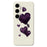 For Samsung Galaxy S25 FE Case Purple Love Pattern Printing Straight Edge TPU Phone Back Cover - Beige - 1