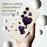 For Samsung Galaxy S25 FE Case Purple Love Pattern Printing Straight Edge TPU Phone Back Cover - Beige - 4