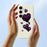 For Samsung Galaxy S25 FE Case Purple Love Pattern Printing Straight Edge TPU Phone Back Cover - Beige - 6