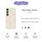 For Samsung Galaxy S25 FE Case Bows Pattern Printing Straight Edge TPU Phone Back Cover - Beige - 2