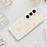 For Samsung Galaxy S25 FE Case Bows Pattern Printing Straight Edge TPU Phone Back Cover - Beige - 7