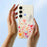For Samsung Galaxy S25 FE Case Flower Branches Pattern Printing Straight Edge TPU Phone Back Cover - Beige - 6