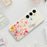 For Samsung Galaxy S25 FE Case Flower Branches Pattern Printing Straight Edge TPU Phone Back Cover - Beige - 7