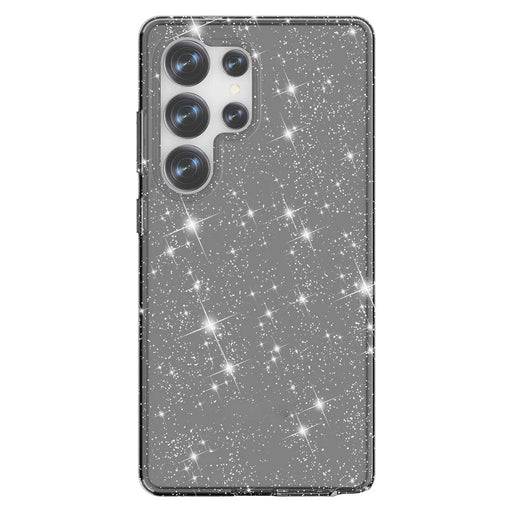AMORUS For Samsung Galaxy S23 Ultra Case Soft TPU Hard PC Back Shockproof Phone Cover - Glitter Black - 1