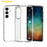 AMORUS For Samsung Galaxy A55 5G Case Soft TPU Hard PC Back Shockproof Phone Cover - Glitter White - 3