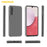 AMORUS For Samsung Galaxy A14 5G / 4G Case Soft TPU Hard PC Back Shockproof Phone Cover - Clear Black - 5