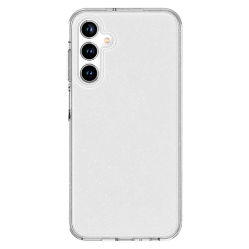 AMORUS For Samsung Galaxy A15 4G / 5G Case Soft TPU Hard PC Back Shockproof Phone Cover - Glitter White - 1