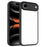 For iPhone Air Case Matte Skin Touch Clear PC + TPU Shockproof Phone Back Cover - Black - 1
