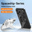 For iPhone 17 Pro Case Compatible with MagSafe Hidden Kickstand Skin-Feel Matte PC TPU Phone Back Cover - Black - 2