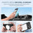 For iPhone 17 Pro Case Compatible with MagSafe Hidden Kickstand Skin-Feel Matte PC TPU Phone Back Cover - Black - 3