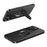 For iPhone 16 Pro Case Compatible with MagSafe Hidden Kickstand Skin-Feel Matte PC TPU Phone Back Cover - Black - 1