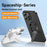For iPhone 16 Pro Case Compatible with MagSafe Hidden Kickstand Skin-Feel Matte PC TPU Phone Back Cover - Black - 2