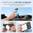 For iPhone 16 Pro Max Case Compatible with MagSafe Hidden Kickstand Skin-Feel Matte PC TPU Phone Back Cover - Black - 4