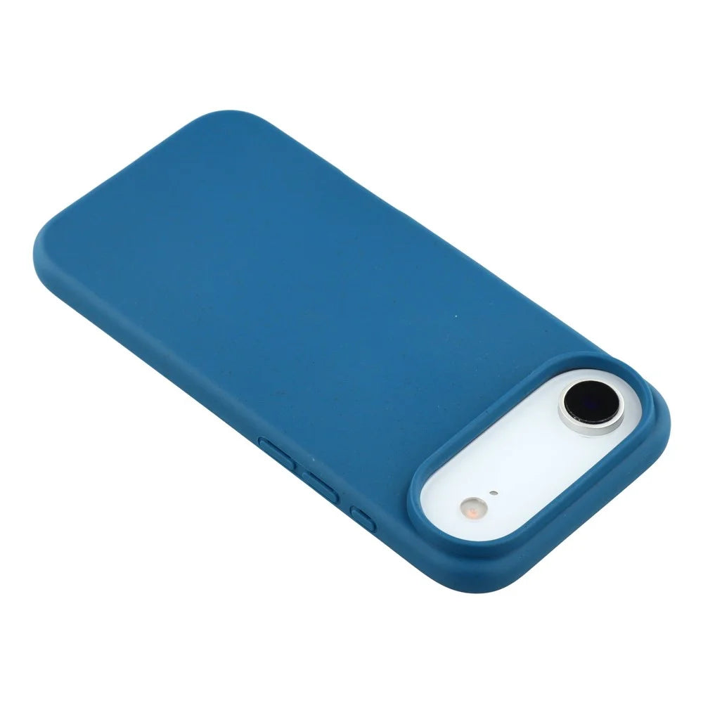 For iPhone Air Case Biodegradable Wheat Straw + TPU Matte Phone Cover - Blue - 5