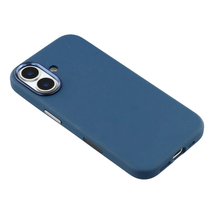 X-LEVEL For iPhone 17 Case Compatible with MagSafe PU Leather Hard PC Phone Cover - Blue - 4