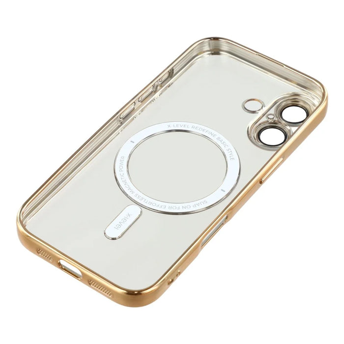 X-LEVEL For iPhone 17 Case Compatible with MagSafe Full Camera Protection TPU Phone Cover - Gold - 6