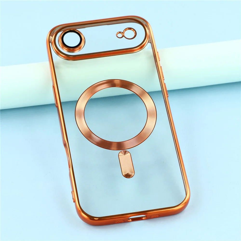 X-LEVEL For iPhone Air Case Compatible with MagSafe Full Camera Protection TPU Phone Cover - Orange - 7