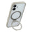 X-LEVEL For iPhone 17 Case Metal Kickstand TPU PC Phone Back Cover - Grey - 4