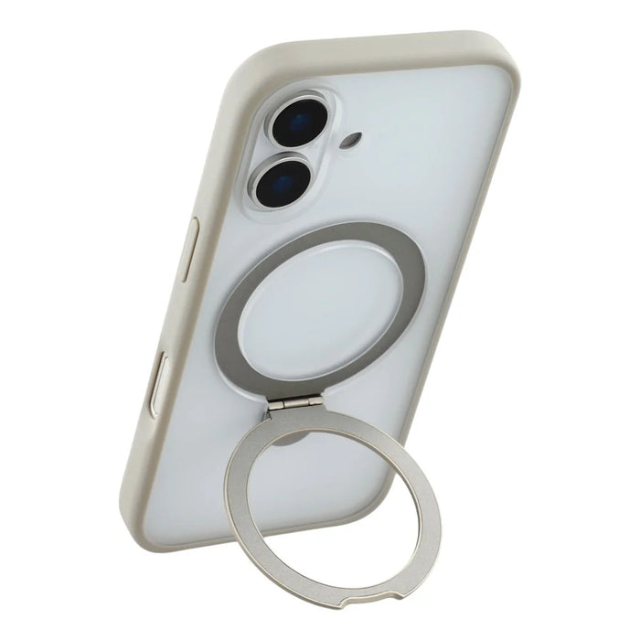 X-LEVEL For iPhone 17 Case Metal Kickstand TPU PC Phone Back Cover - Grey - 4