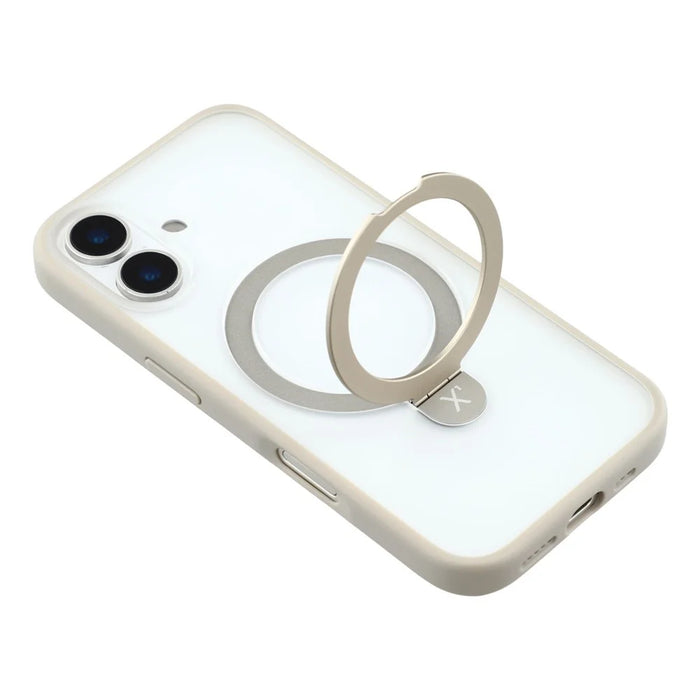 X-LEVEL For iPhone 17 Case Metal Kickstand TPU PC Phone Back Cover - Grey - 6