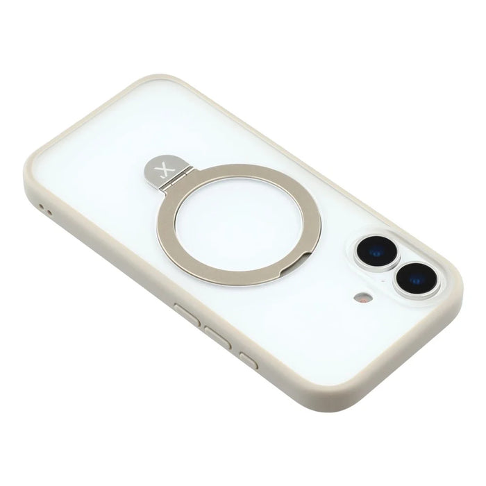 X-LEVEL For iPhone 17 Case Metal Kickstand TPU PC Phone Back Cover - Grey - 7
