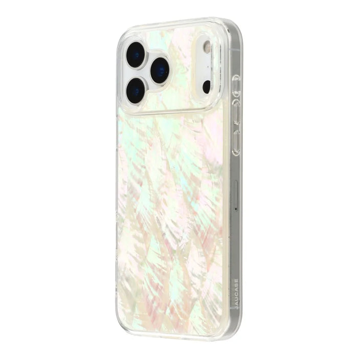JAUCASE For iPhone 17 Pro Max Magnetic Case Natural Seashell Design TPU Phone Back Cover - Seashell Color - 4