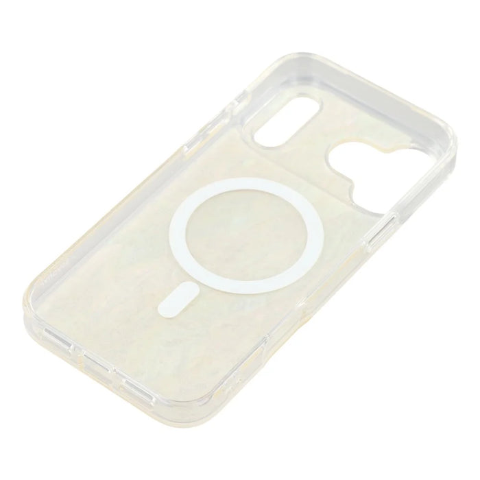 JAUCASE For iPhone 17 Pro Max Magnetic Case Natural Seashell Design TPU Phone Back Cover - Seashell Color - 7
