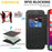 AMORUS For iPhone 16 Plus Case Compatible with MagSafe RFID Blocking Card Holder Leather Phone Cover - Black - 5