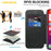 AMORUS For iPhone 16 Pro Max Case Compatible with MagSafe RFID Blocking Card Holder Leather Phone Cover - Black - 5