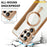 AMORUS For Samsung Galaxy S25 Ultra Case Magnetic Case RFID Blocking Card Holder Leather Phone Cover - Brown - 6