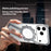 For iPhone 17 Pro Max Kickstand Case Compatible with MagSafe Z Shape Bumper Phone Cover - Black - 4