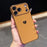 For iPhone 18 Pro Max / 17 Pro Max Case TPU Phone Back Cover Electroplating Heart Pattern - Brown - 2