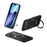 For iPhone 17 Pro Max Case Compatible with MagSafe Genuine Cow Leather+PC Kickstand Phone Cover - Black - 1
