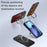 For iPhone 17 Pro Max Case Compatible with MagSafe Genuine Cow Leather+PC Kickstand Phone Cover - Black - 4