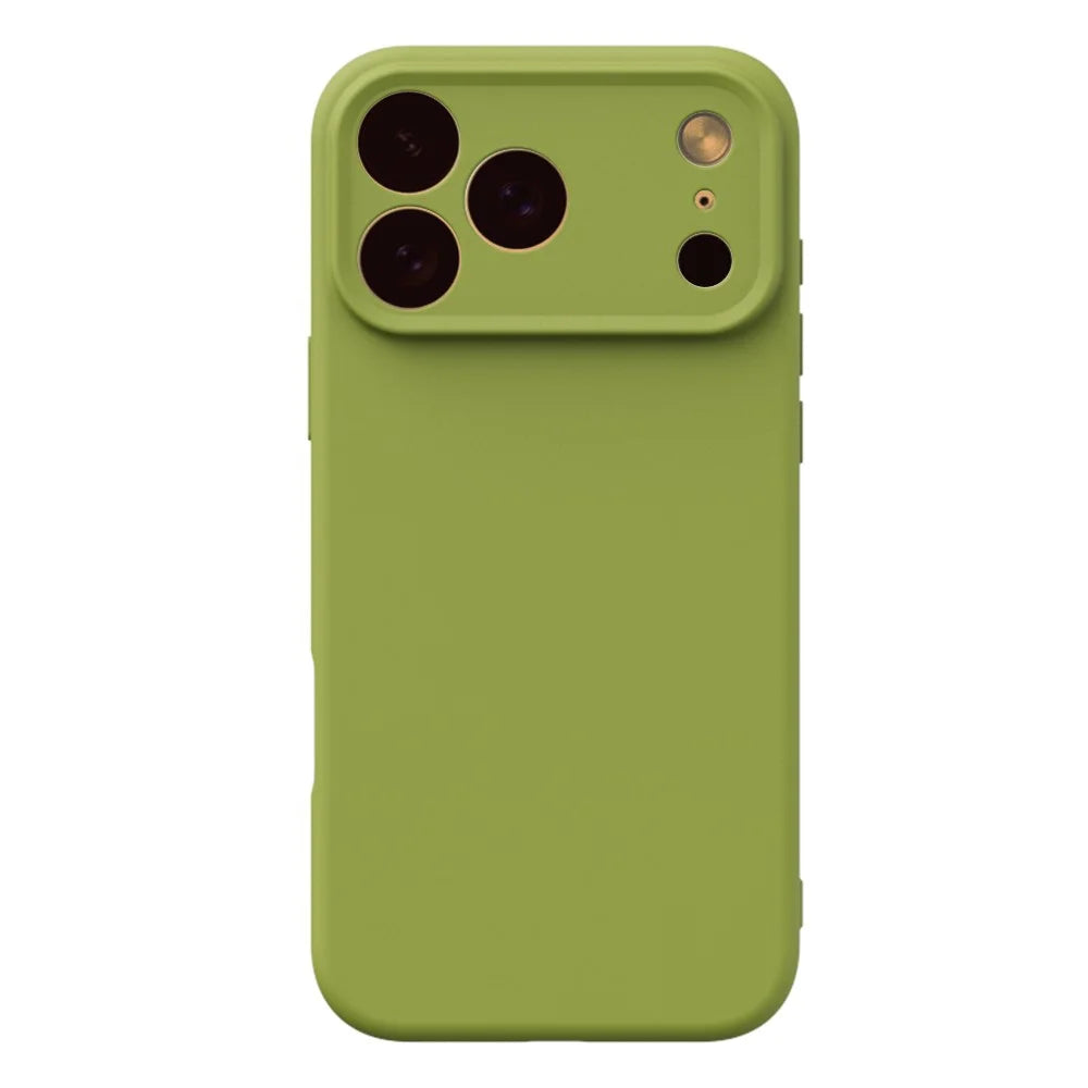 YCADEN For iPhone 17 Pro Case Precise Cutouts TPU Phone Back Cover - Bean Green - 1